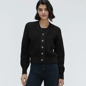 Everlane | The textured Cardigan | Black | Size S